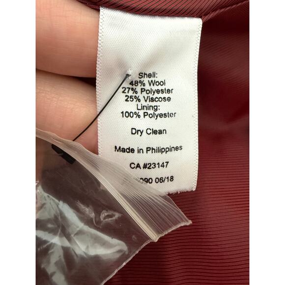 Talbots Womens Aberdeen Wool Houndstooth Blazer Size 16 Professional Career NEW - Picture 16 of 16